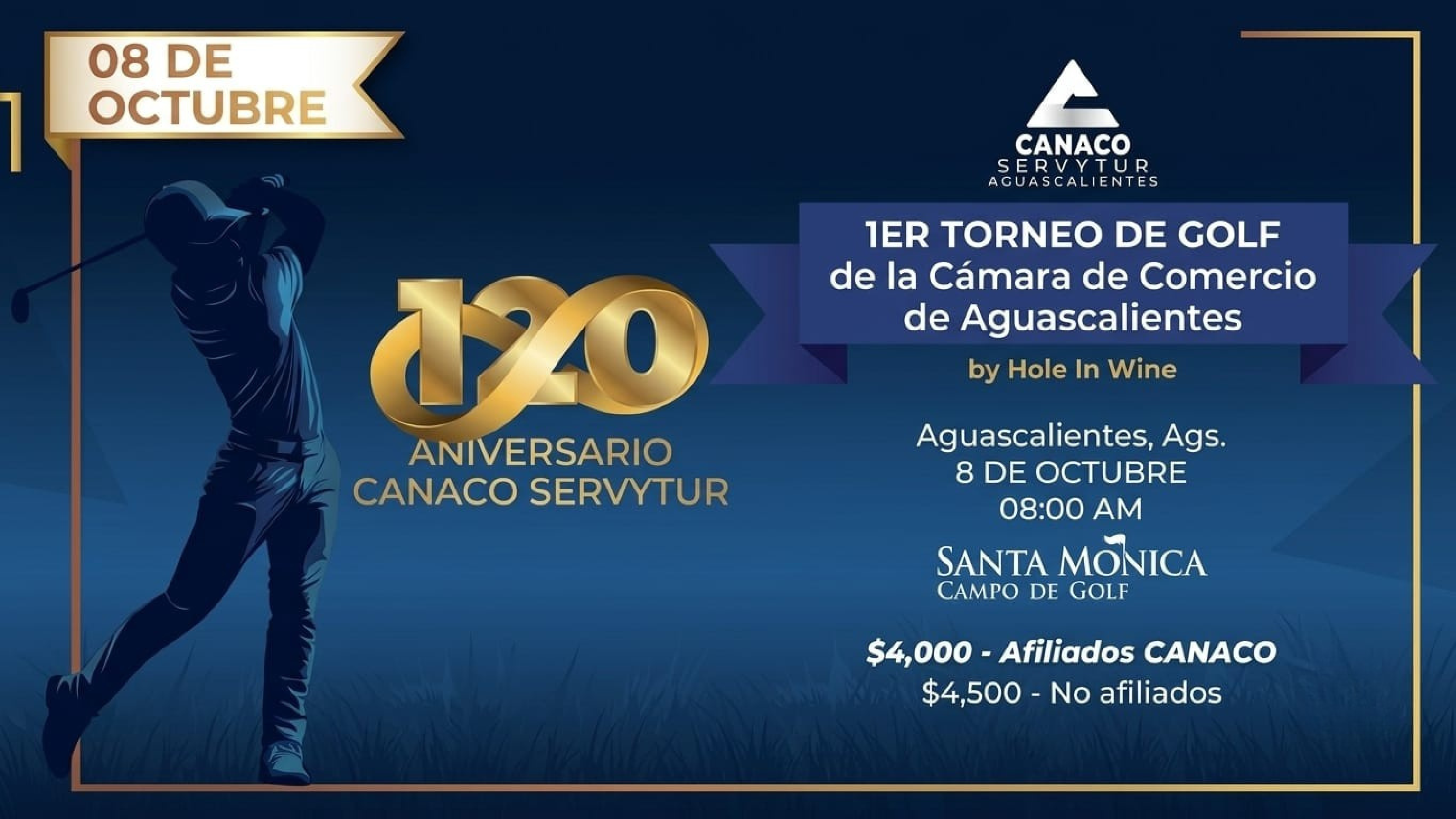 1er Torneo de Golf - 120 Aniversario CANACO